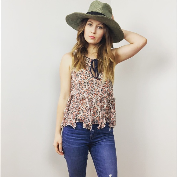 Free People Tops - FINAL SALE Free People Printed Boho Top
